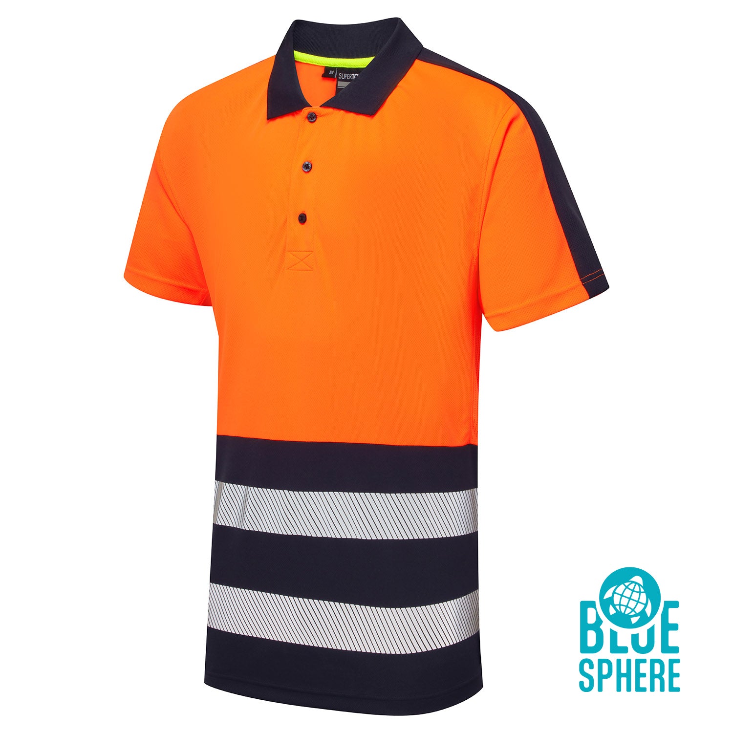 Essentials Hi-Vis Eco Coolair Orange Polo Shirt - ESS04 - Orange - Customisable SHIRT