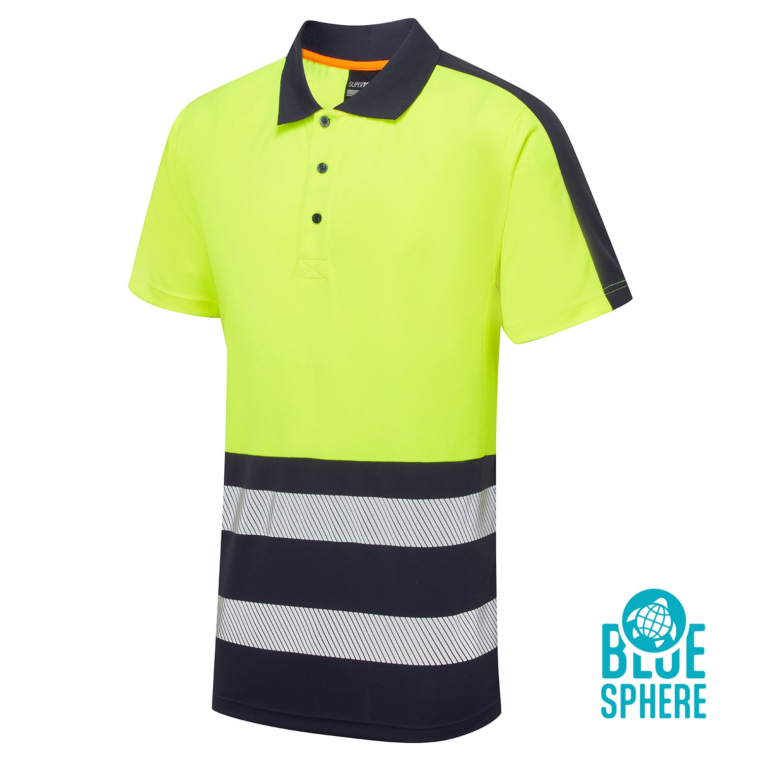 Essentials Hi-Vis Eco Coolair Yellow Polo Shirt - ESS03 - - Customisable Shirts