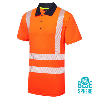 Essentials Hi-Vis Eco CoolMax Orange Polo - ESS06 - - Customisable SHIRTS