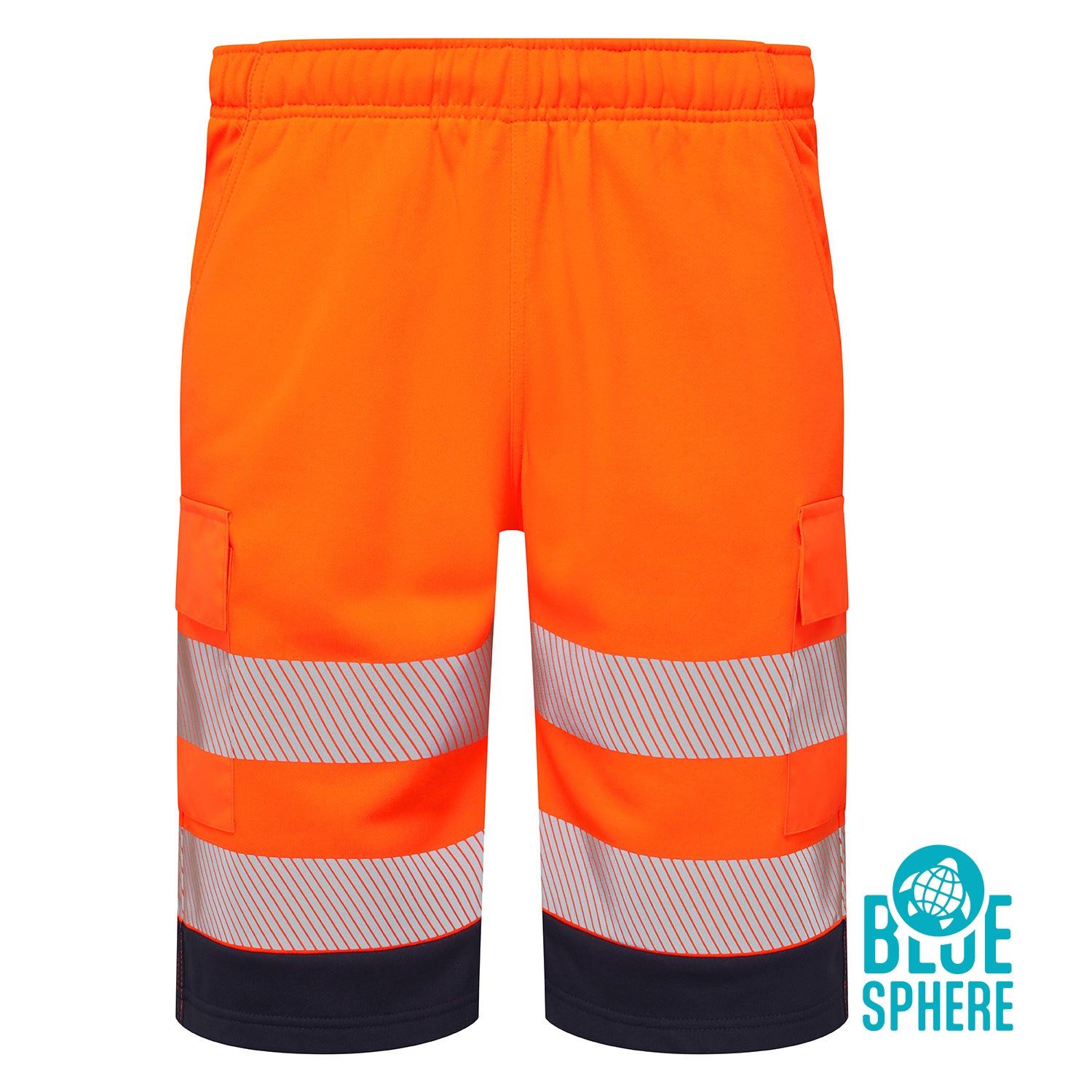 Essentials Hi-Vis Eco CottonCool Orange Shorts - ESS14 - - Customisable SHORTS