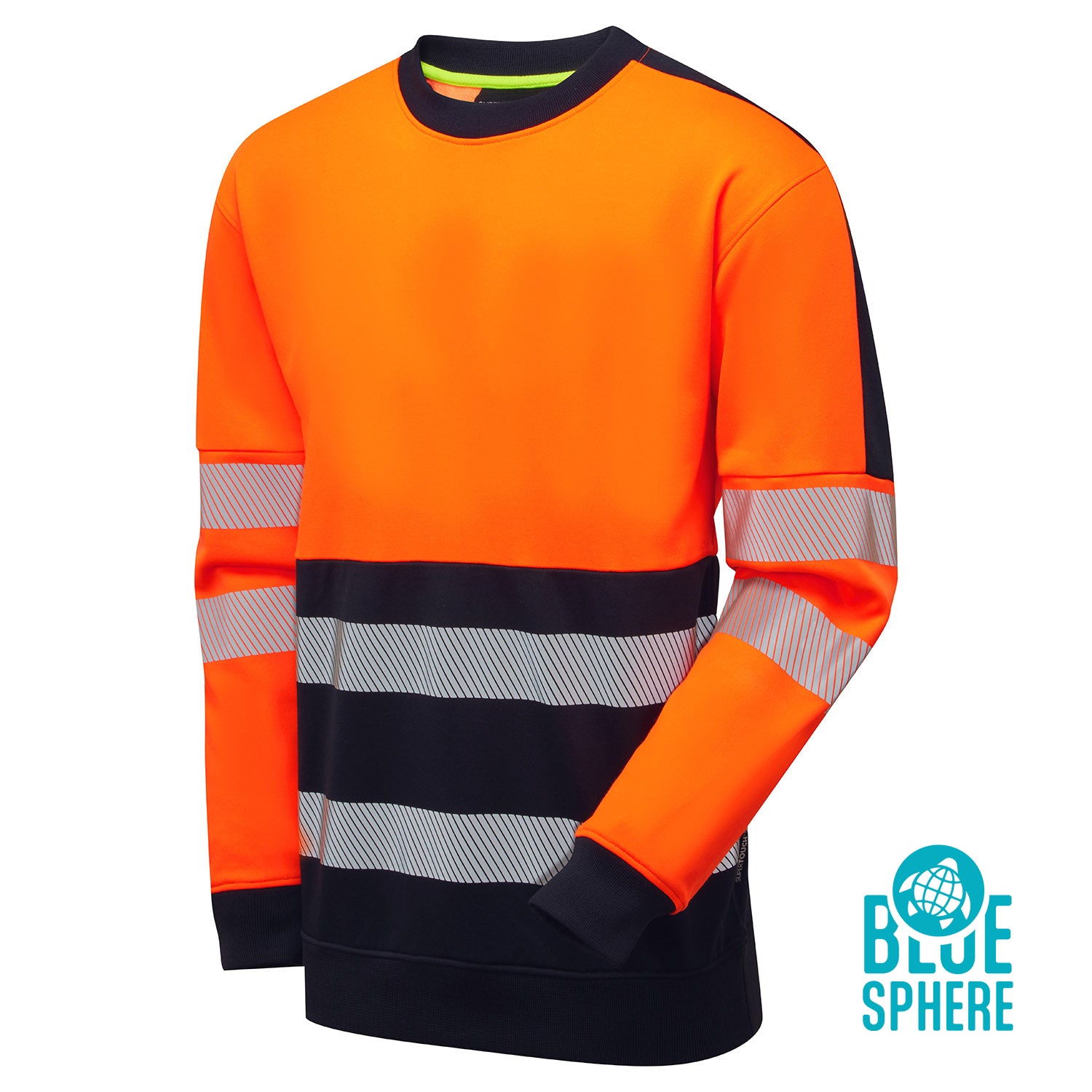 Essentials Hi-Vis Eco CottonCool Orange Sweatshirt - ESS18 - Orange - Customisable SHIRTS