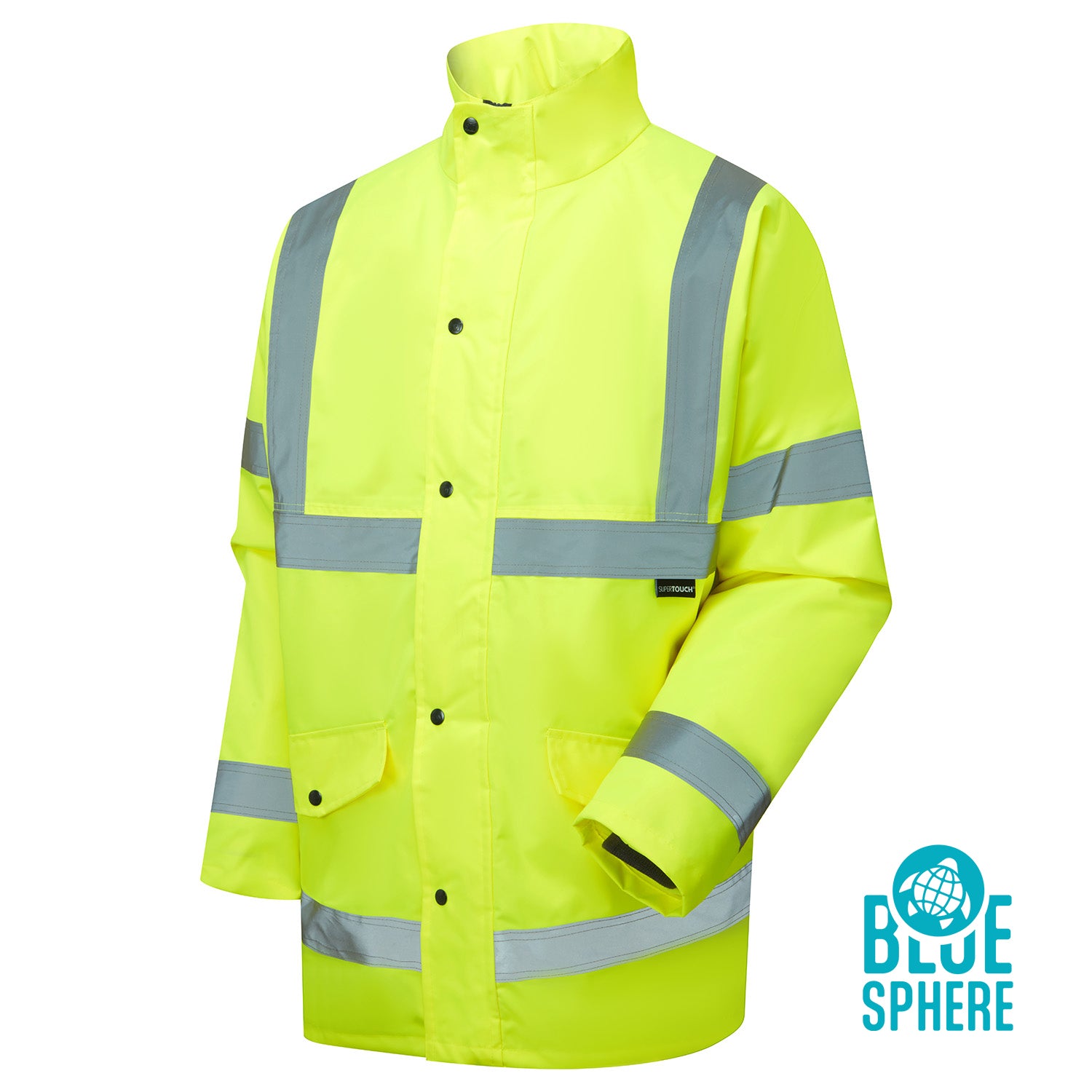 Supertouch Eco Hi Vis Yellow Parka - EHV05 - - Customisable Jacket