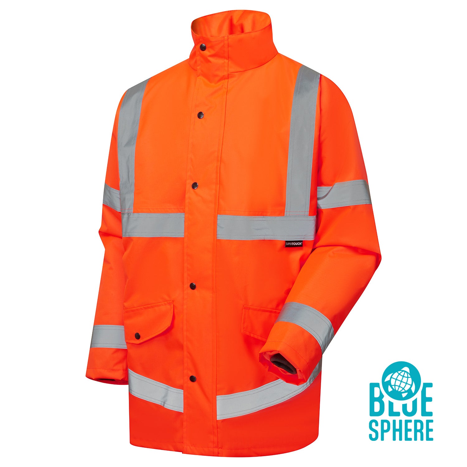 Supertouch Eco Hi Vis Orange Parka - EHV06 - - Customisable Jacket