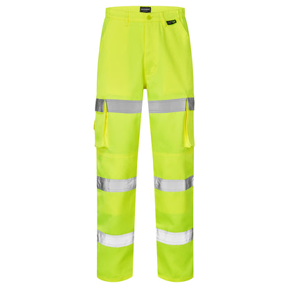 Supertouch - Hi Vis 3 Band Combat Trousers - H58 - - Customisable Trousers