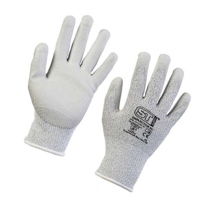 Supertouch Deflector PC Cut Resistant PU Gloves - G241 - Grey - Customisable General Handling