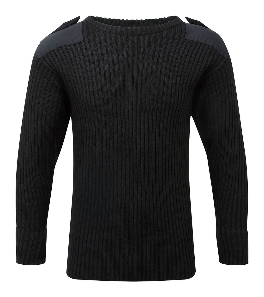 Fort Crew Neck Combat Jumper FORT 120 - Black - Customisable