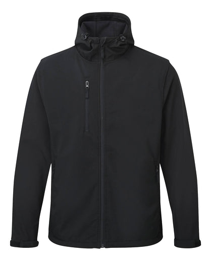Fort Holkham Hooded Softshell Jacket FORT 234 - Black - Customisable Softshell Jacket