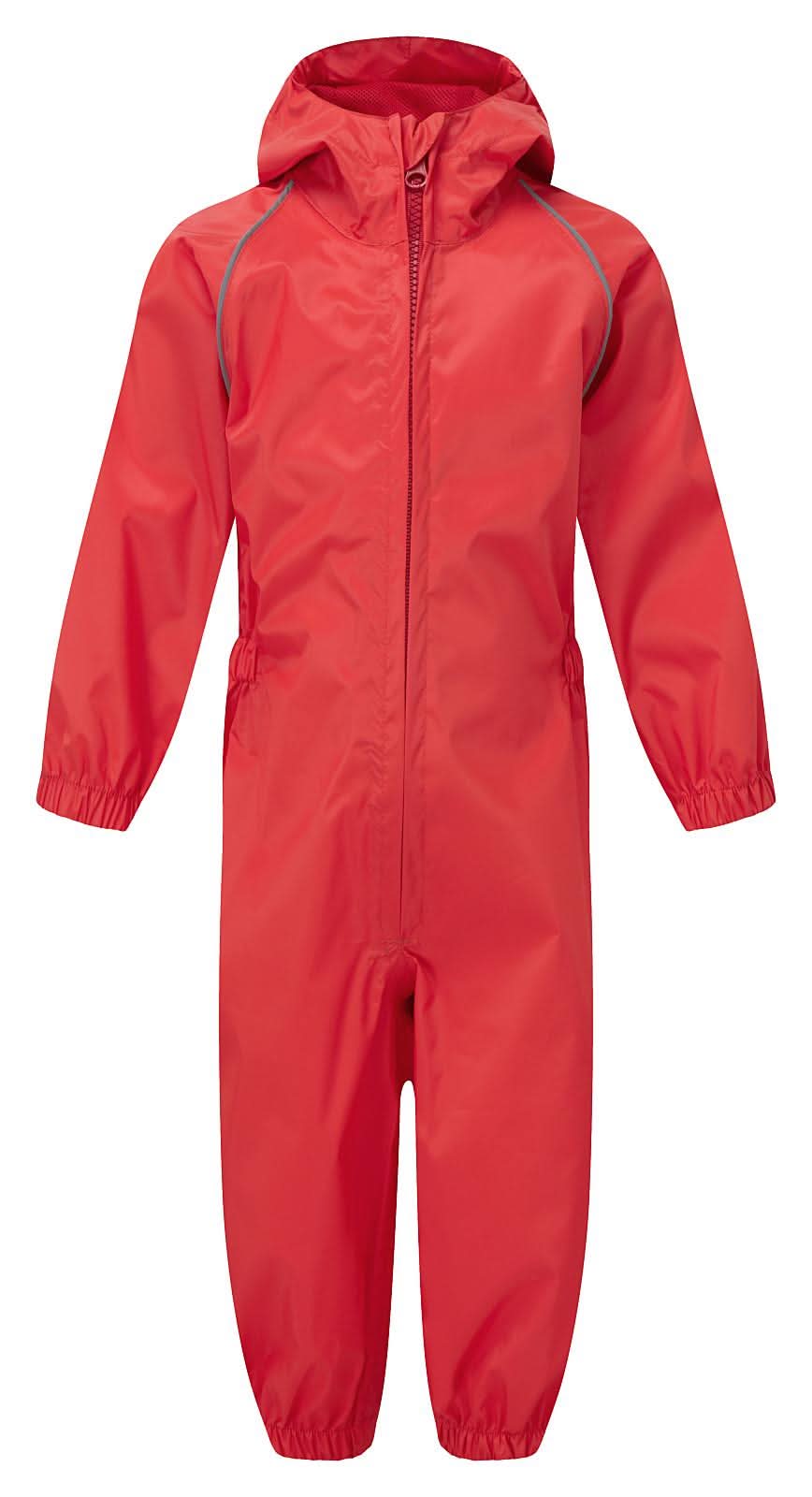 Fort Splashaway Childs Rainsuit FORT 323 - Red - Customisable Coveralls