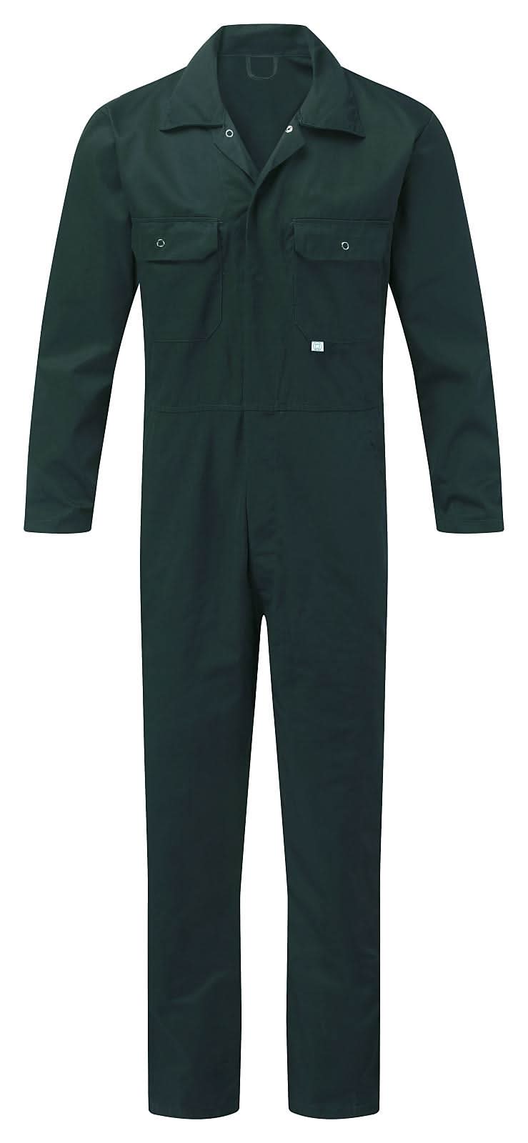 Fort Stud Front Coverall FORT 344 - Green - Customisable Coveralls