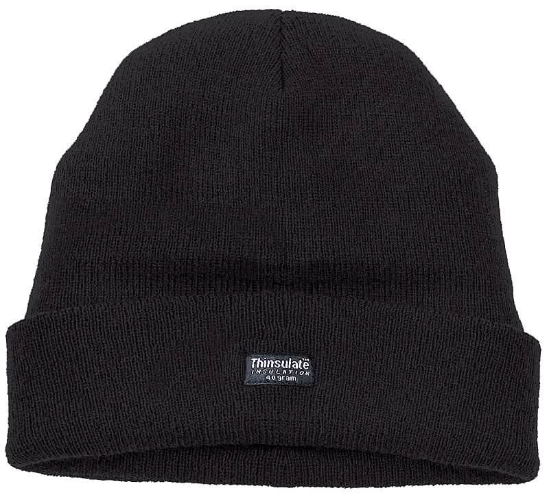 Fort Thinsulate Knitted Watch Hat FORT 401 - Black One Size - Customisable Hats