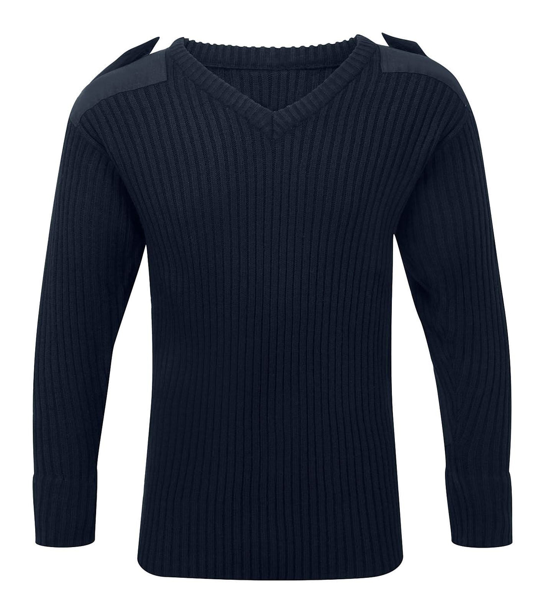 Fort V Neck Combat Jumper FORT 120V - Navy Blue - Customisable