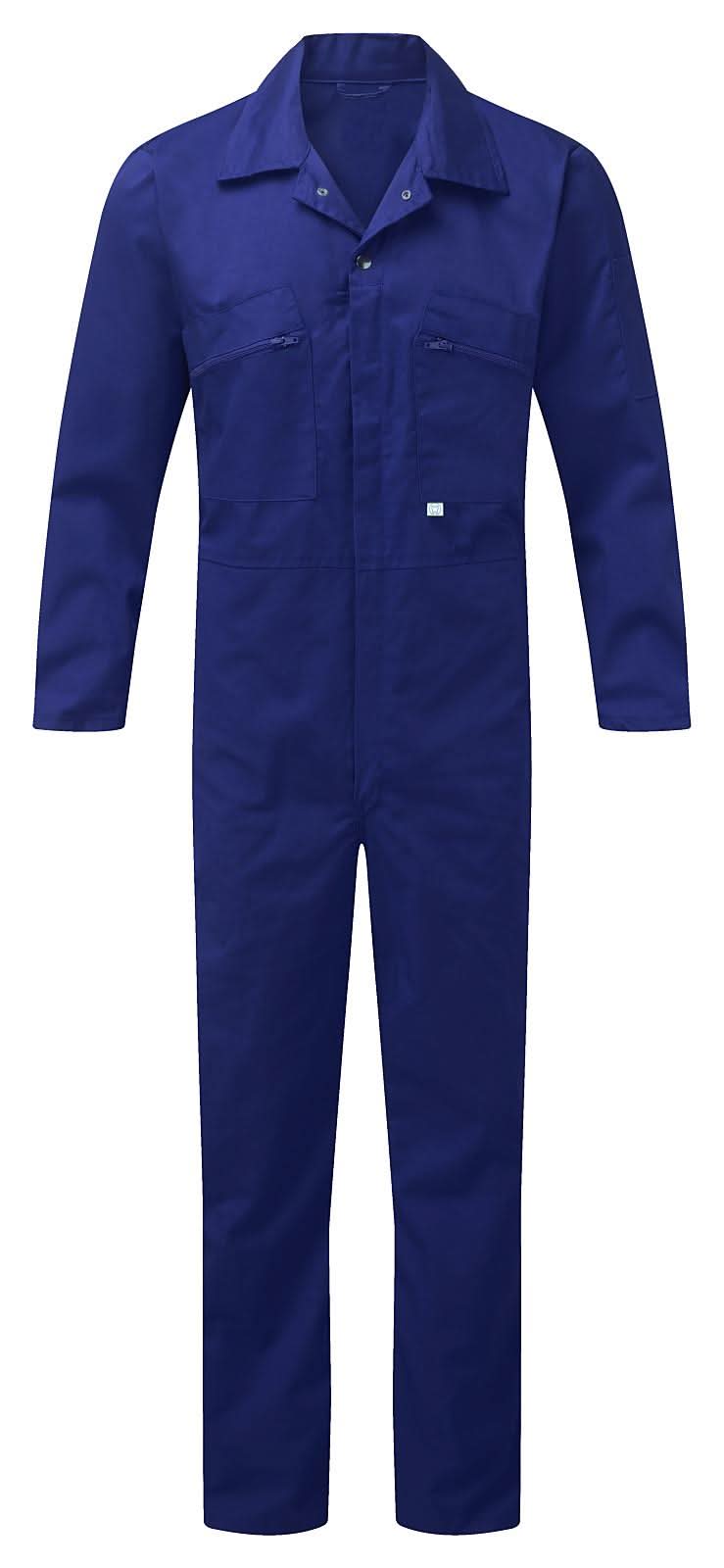 Fort Zip Front Coverall FORT 366 - Royal Blue - Customisable Coveralls