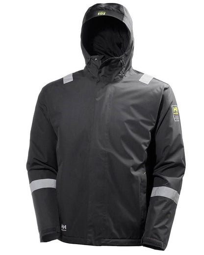 Helly Hansen Manchester Winter Jacket 71351 - Dark Grey Black - Customisable Jackets