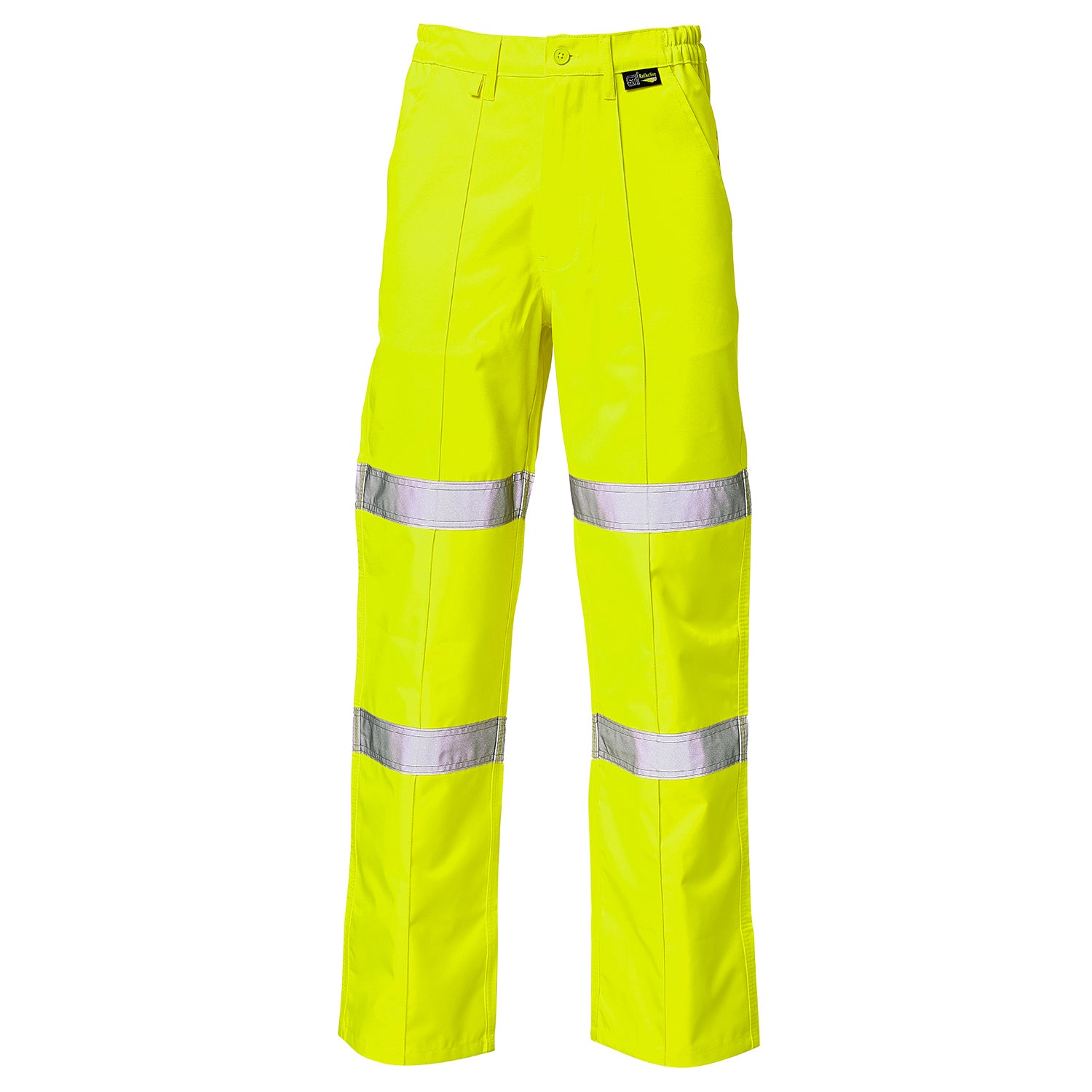 Supertouch Hi Vis 2 Band Ballistic Trousers - H121 - Yellow - Customisable Trousers