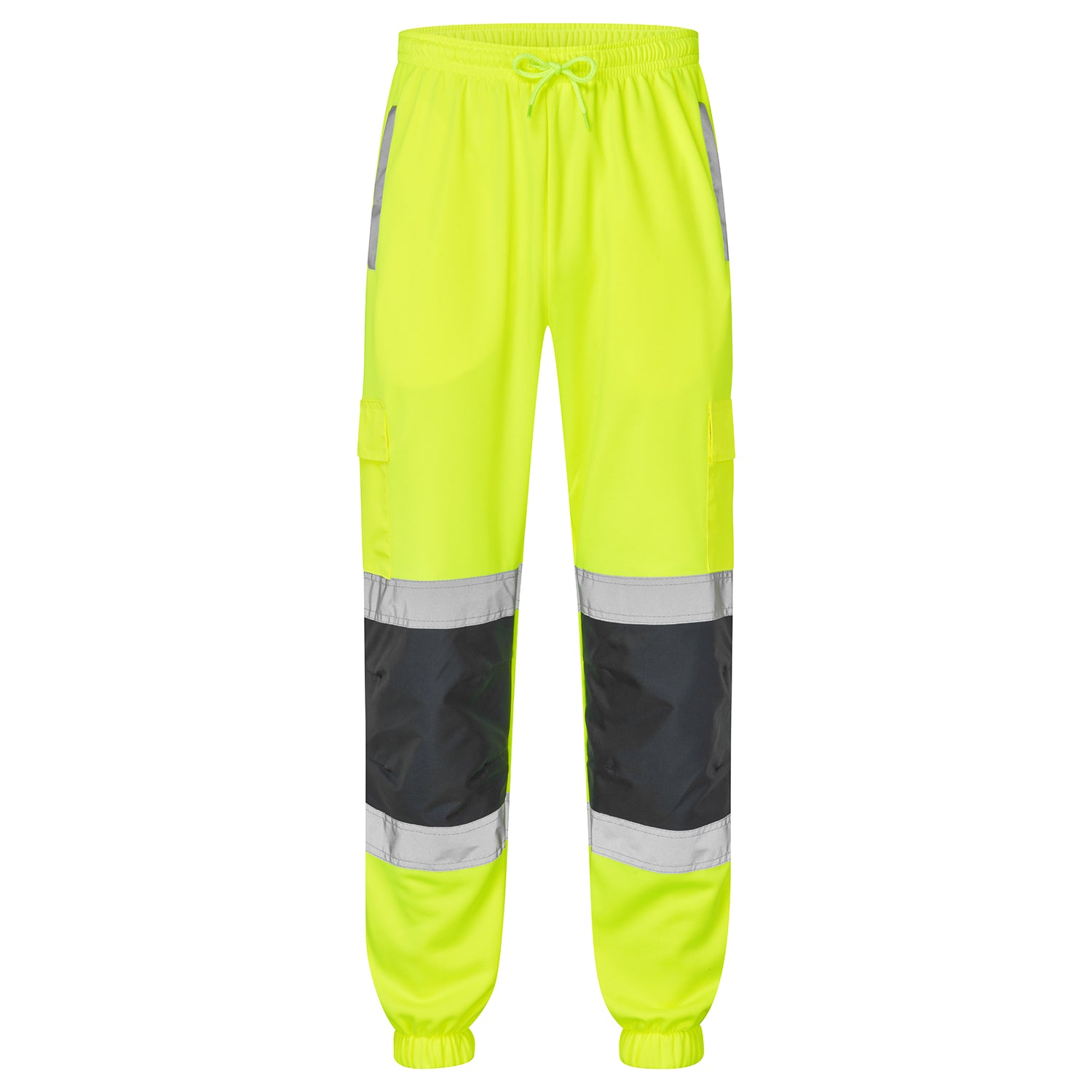 Supertouch - Hi Vis 2 Tone Jogging Bottoms - H111Y - - Customisable Trousers