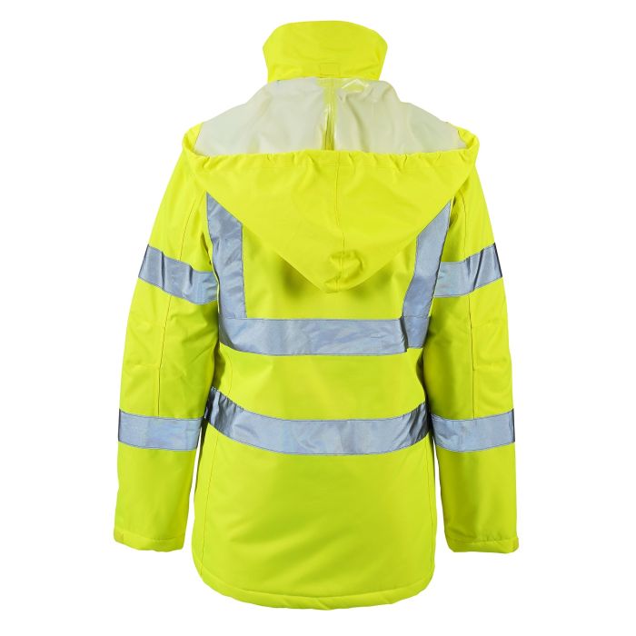 Supertouch - Ladies Hi Vis Yellow Kamela Padded Jacket - HV300 - - Customisable Jacket