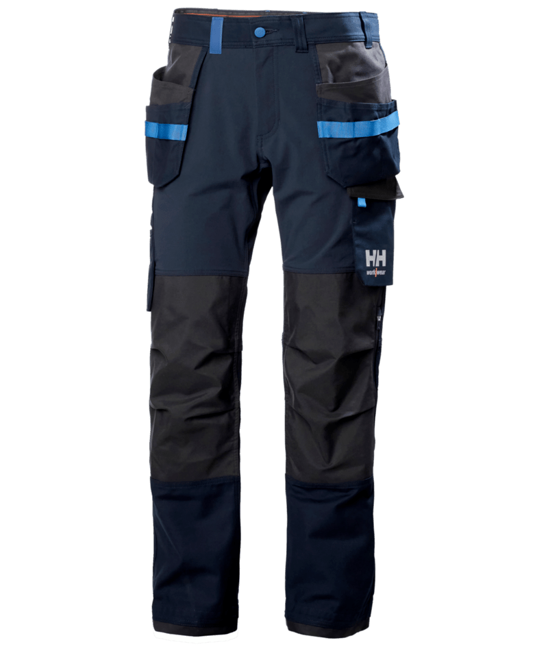Helly Hansen Oxford 4X Construction Trousers 77405 - Navy Ebony - Customisable Trousers