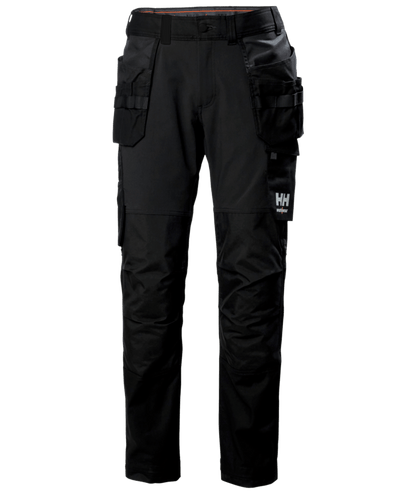 Helly Hansen Oxford 4X Construction Trousers 77405 - Black - Customisable Trousers