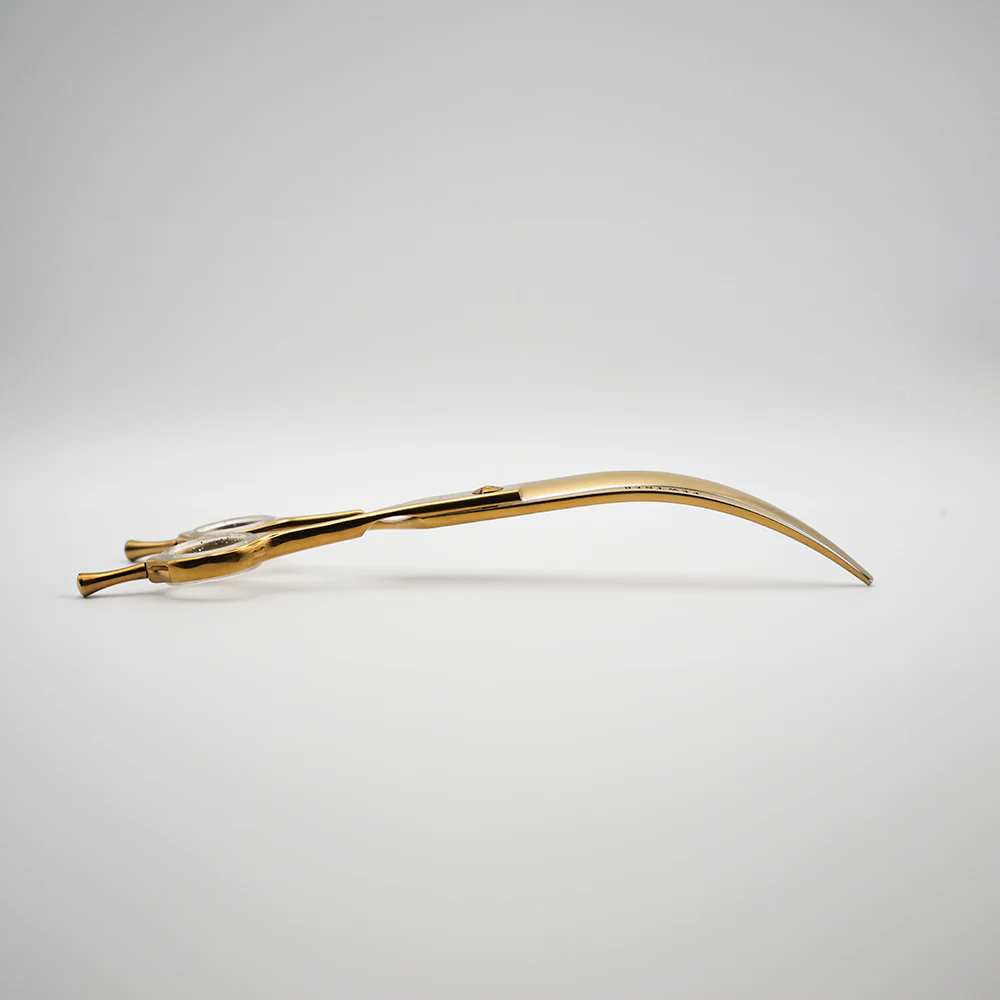 Gold Artisan Super Curved Shears -  Gold Dog Grooming Scissors