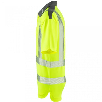 EcoViz COOLMAX High Performance Polo Shirt Trimstone P12 - - Customisable Hi-Vis Polo Shirts