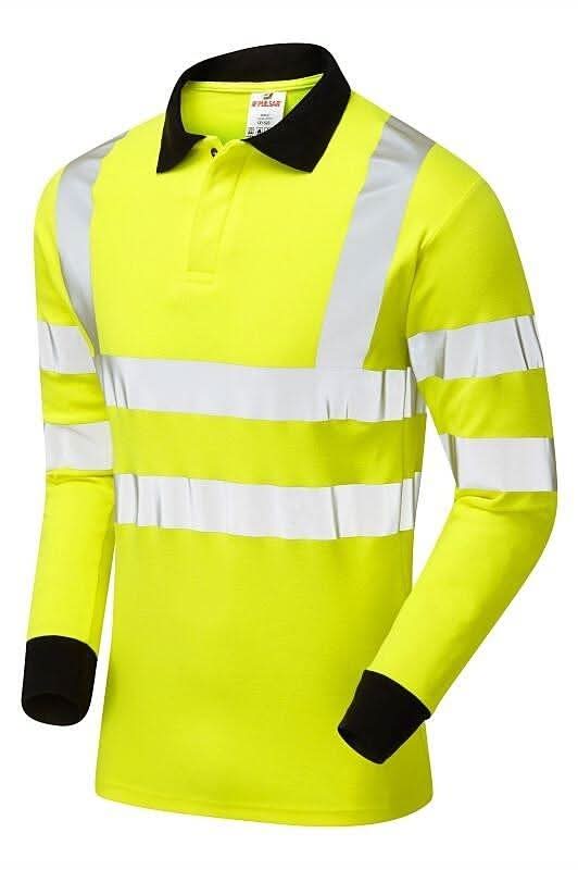 Pulsar Electric ARC Hi Vis Yellow Polo Shirt PARC21 - Yellow - Customisable Polos