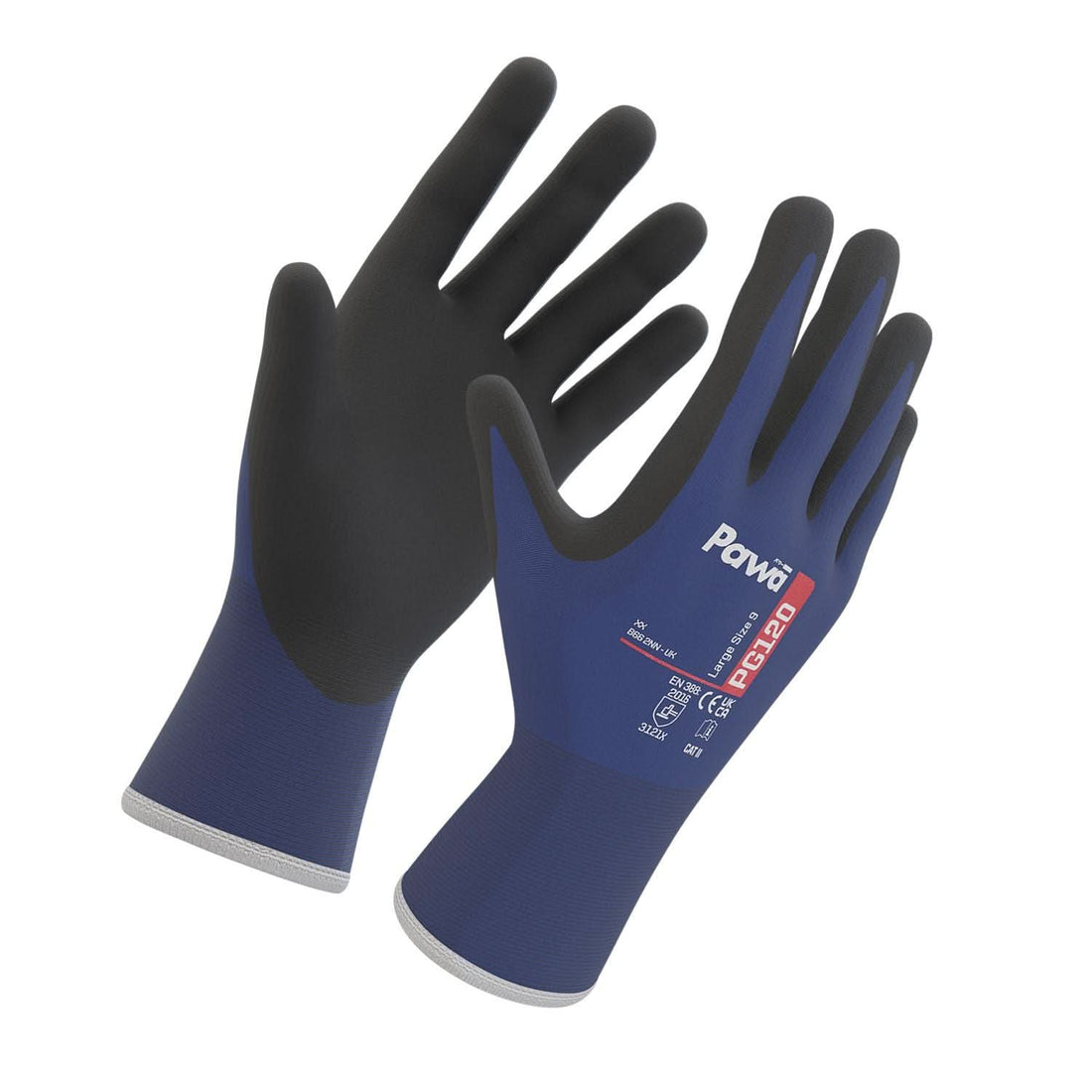 Pawa Gloves PG120 - Blue - Customisable PAWA