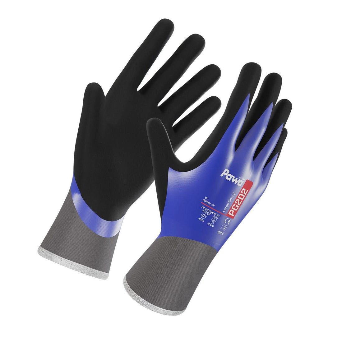 Pawa Gloves PG202 - Blue - Customisable PAWA