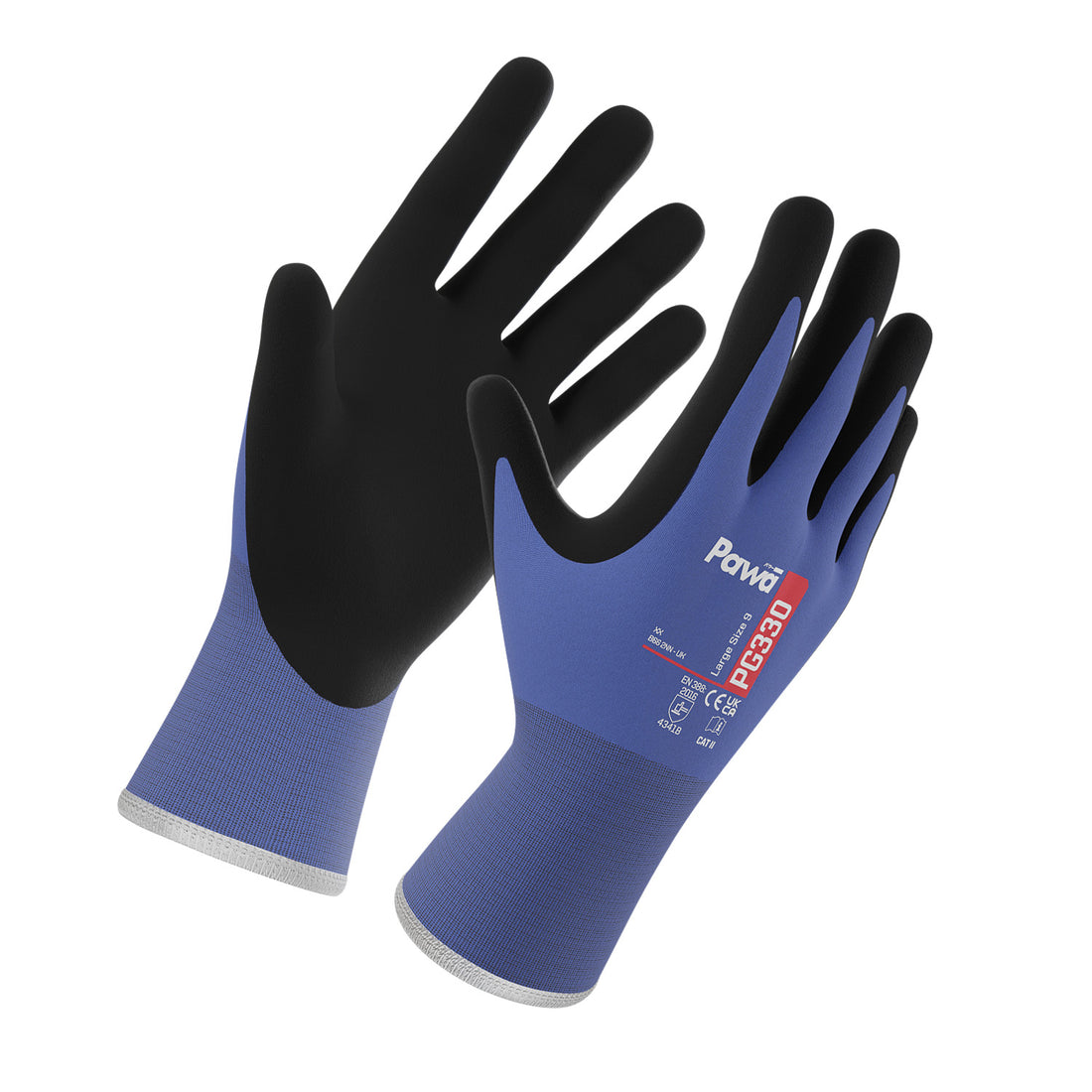 Pawa PG330 Gloves - Blue - Customisable PAWA