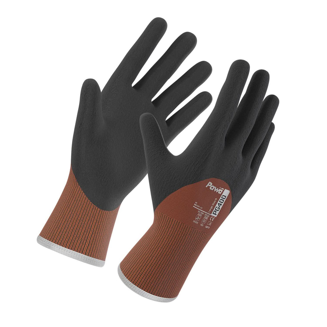 Pawa Gloves PG400 - Black - Customisable PAWA