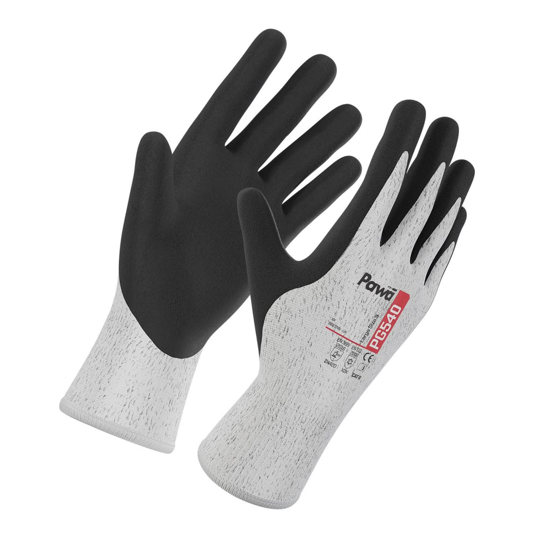 Pawa Gloves PG540 - Grey - Customisable PAWA