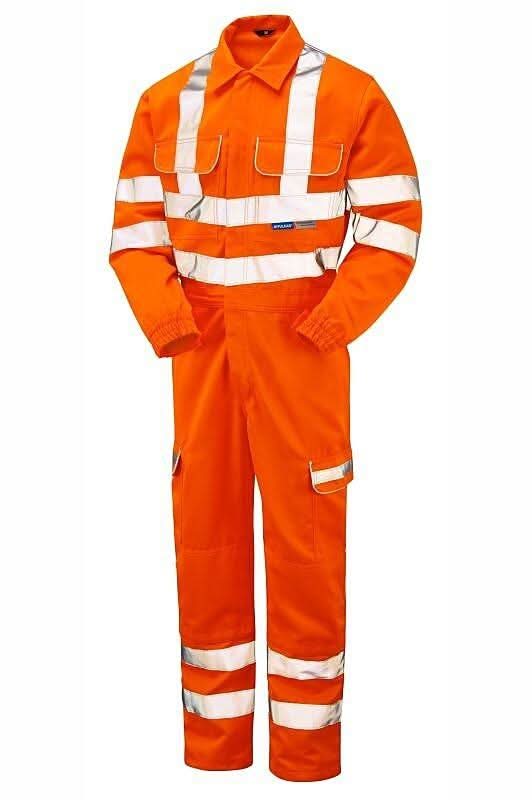 Pulsar Hi Vis Orange Combat Coverall PR339 - Orange - Customisable Coveralls