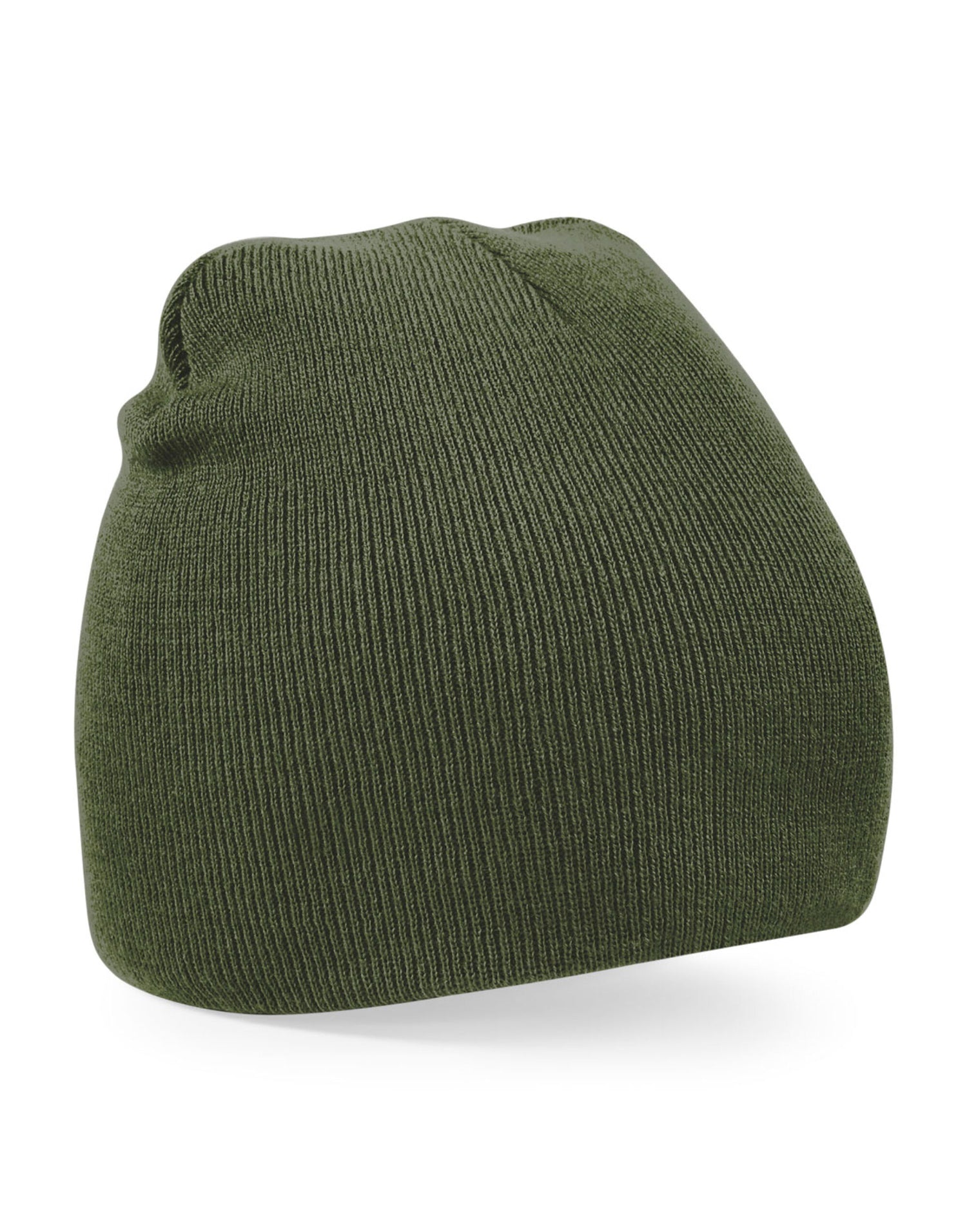 Beechfield Original Pull-On Beanie B44 - Olive Green O S - Customisable Beanies