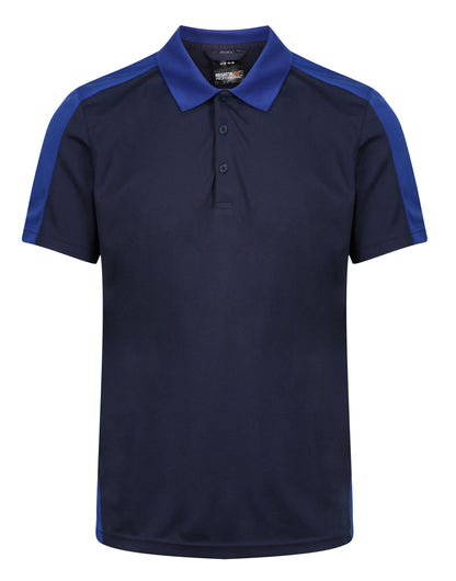 Regatta Professional Regatta Mens Contrast Wicking Polo TRS174 - Navy New Royal - Customisable Polos