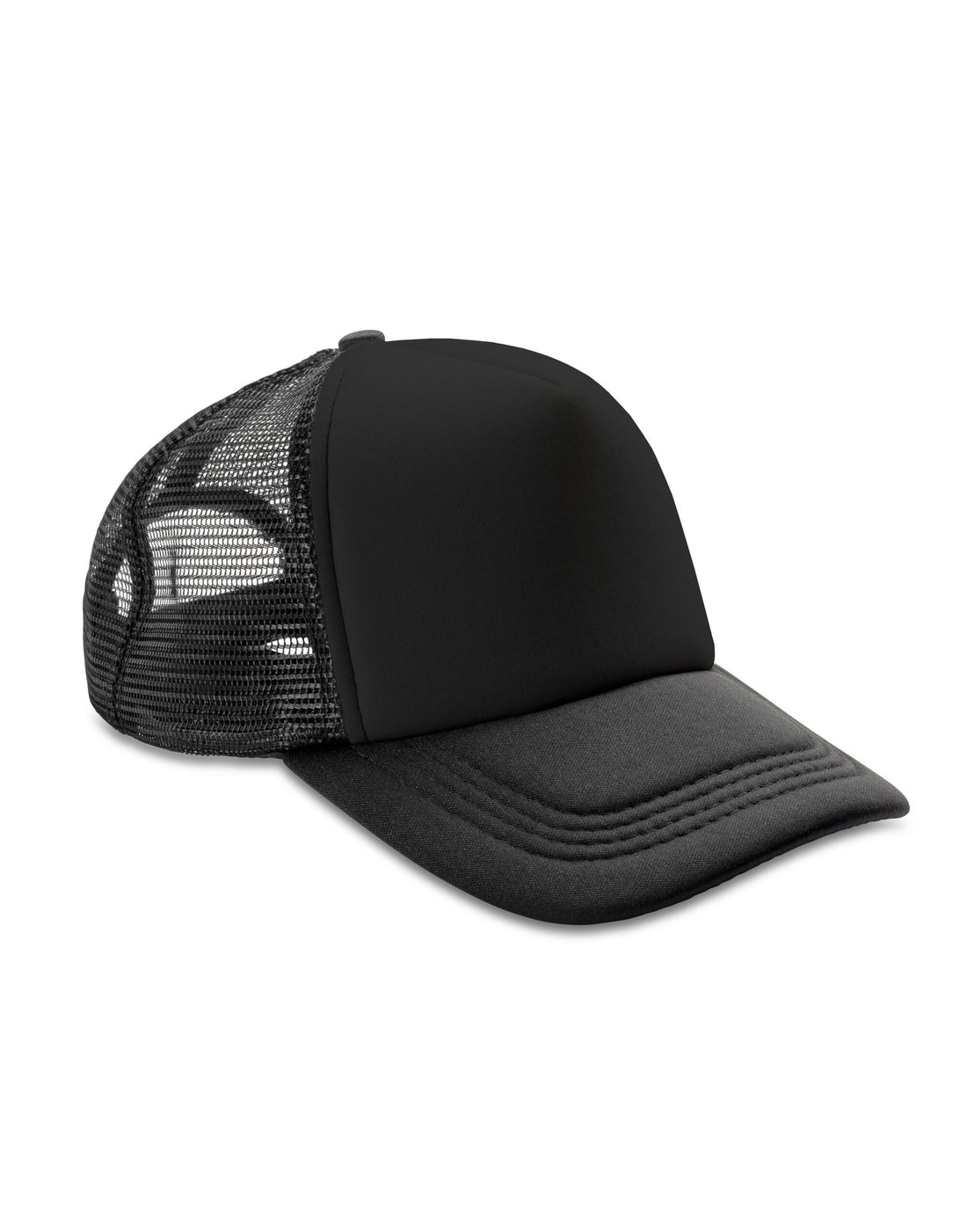 Result Headwear Detroit 12 Mesh Trucker rc089x - Black O S - Customisable Caps