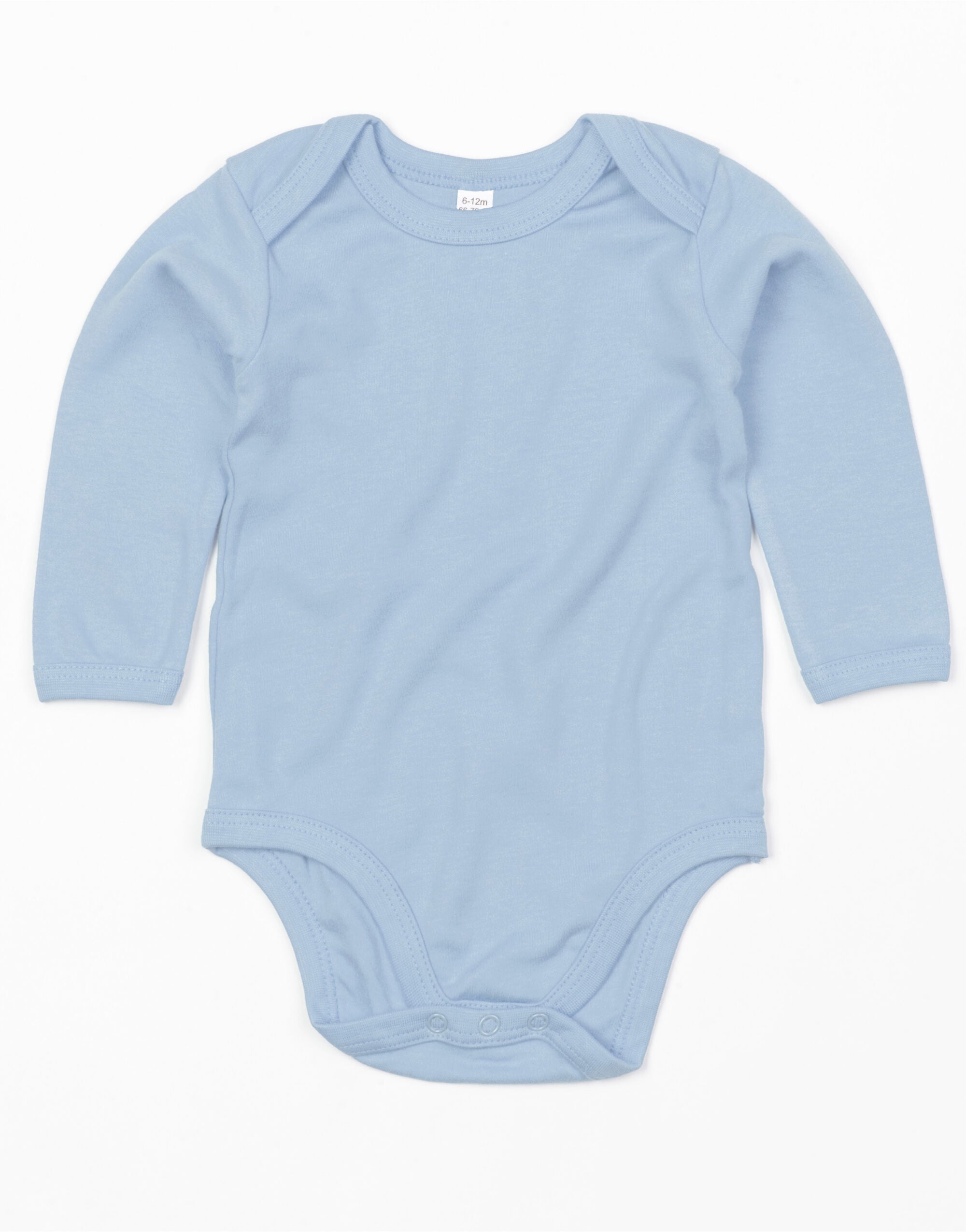 Babybugz Baby Organic L/S Bodysuit BZ30 - Dusty Blue - Customisable