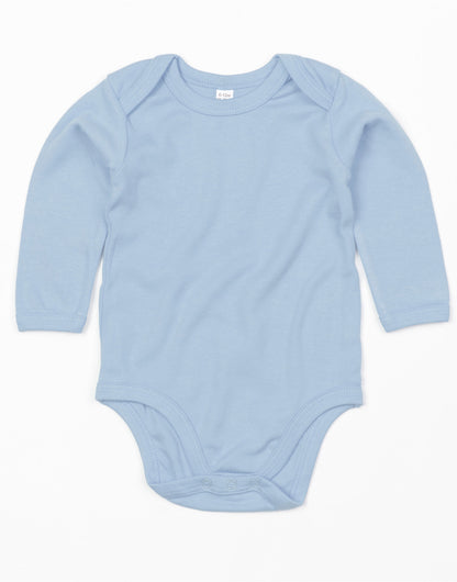 Babybugz Baby Organic L/S Bodysuit BZ30 - Dusty Blue - Customisable