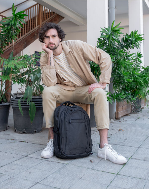 Shugon Stuttgart Laptop Backpack sh5811 - Black O S - Customisable Bags