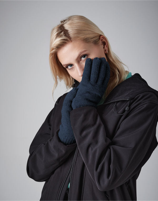 Beechfield Classic Thinsulate Gloves B495 - Black S-M - Customisable Gloves