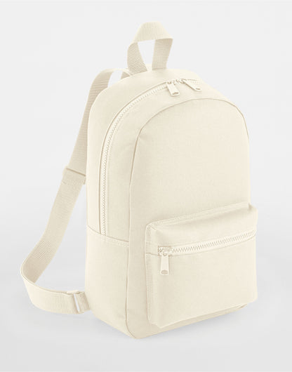 Bagbase Mini Essential Fashion Backpack BG153 - Natural O S - Customisable Bags