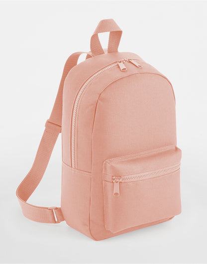 Bagbase Mini Essential Fashion Backpack BG153 - Peach O S - Customisable Bags