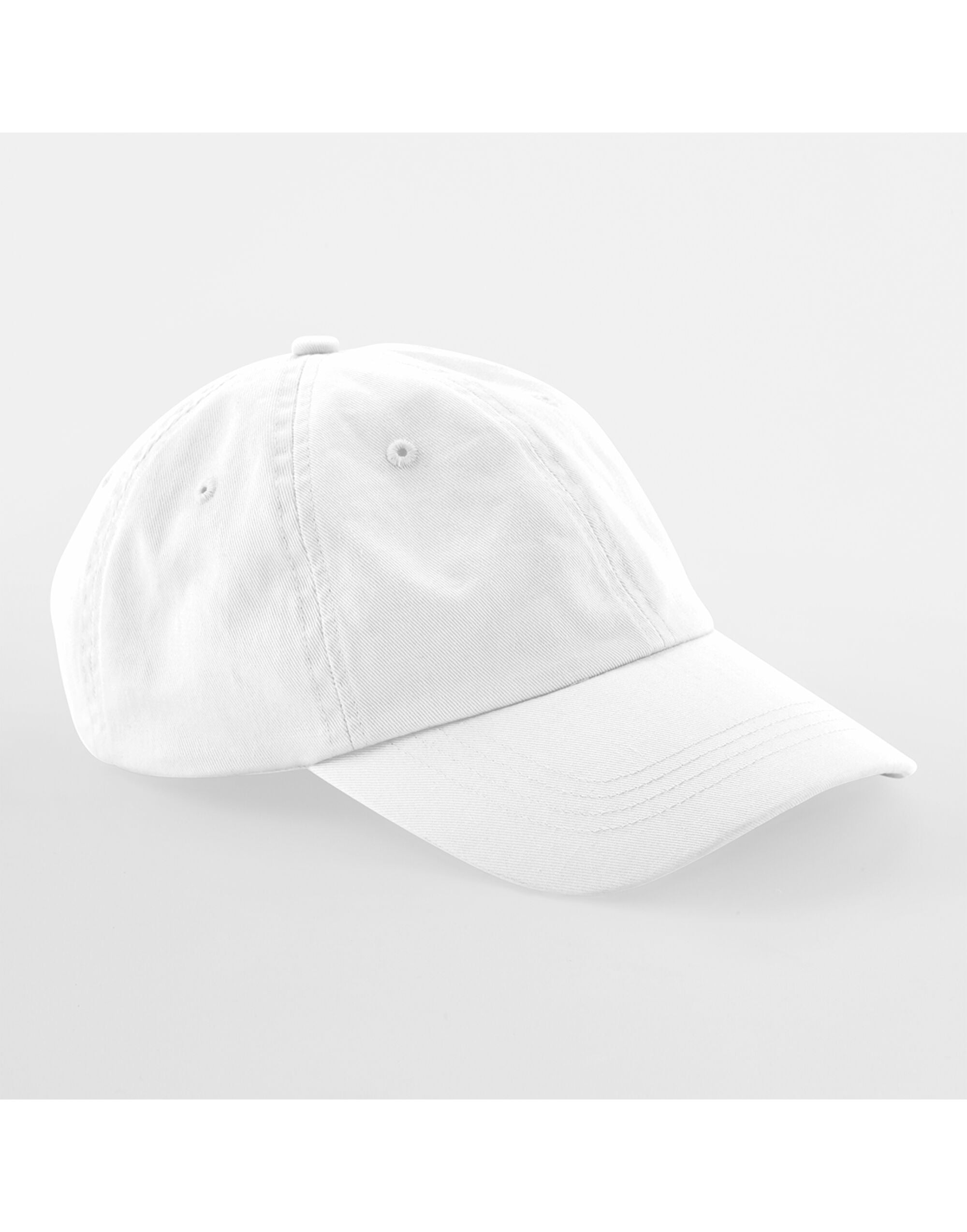 Beechfield Low Profile 6 Panel Dad Cap B653 - White O S - Customisable Caps