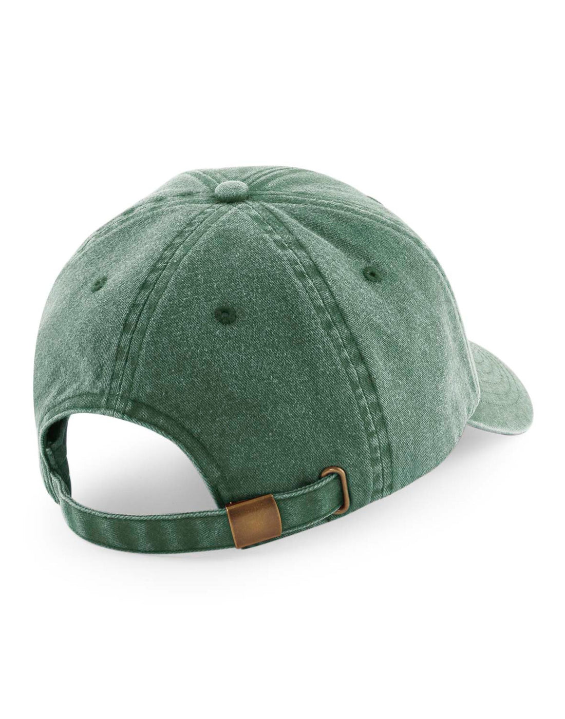 Beechfield Low Profile Vintage Cap B655 - Vintage Bottle Green O S - Customisable Caps