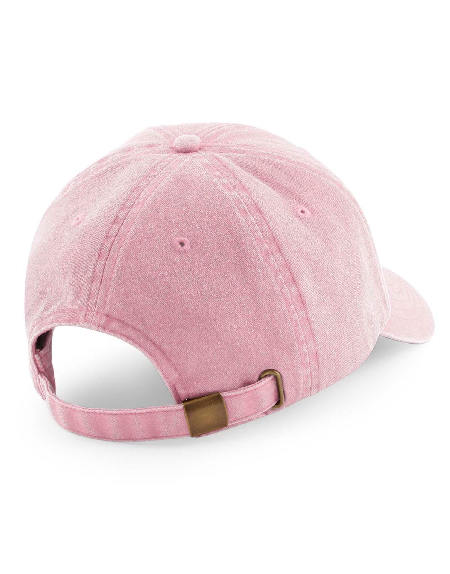 Beechfield Low Profile Vintage Cap B655 - Vintage Dusky Pink O S - Customisable Caps