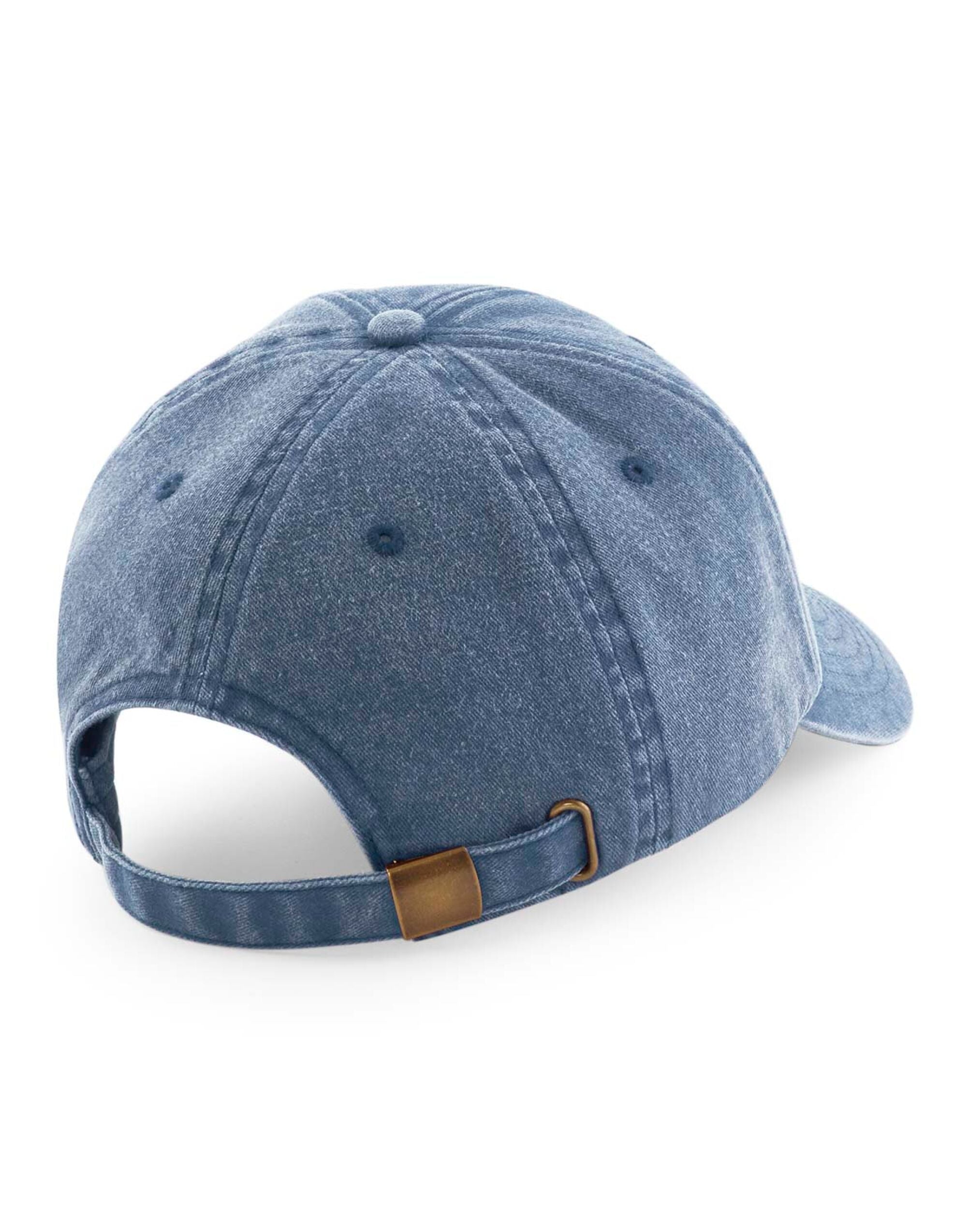 Beechfield Low Profile Vintage Cap B655 - Vintage Light Denim O S - Customisable Caps