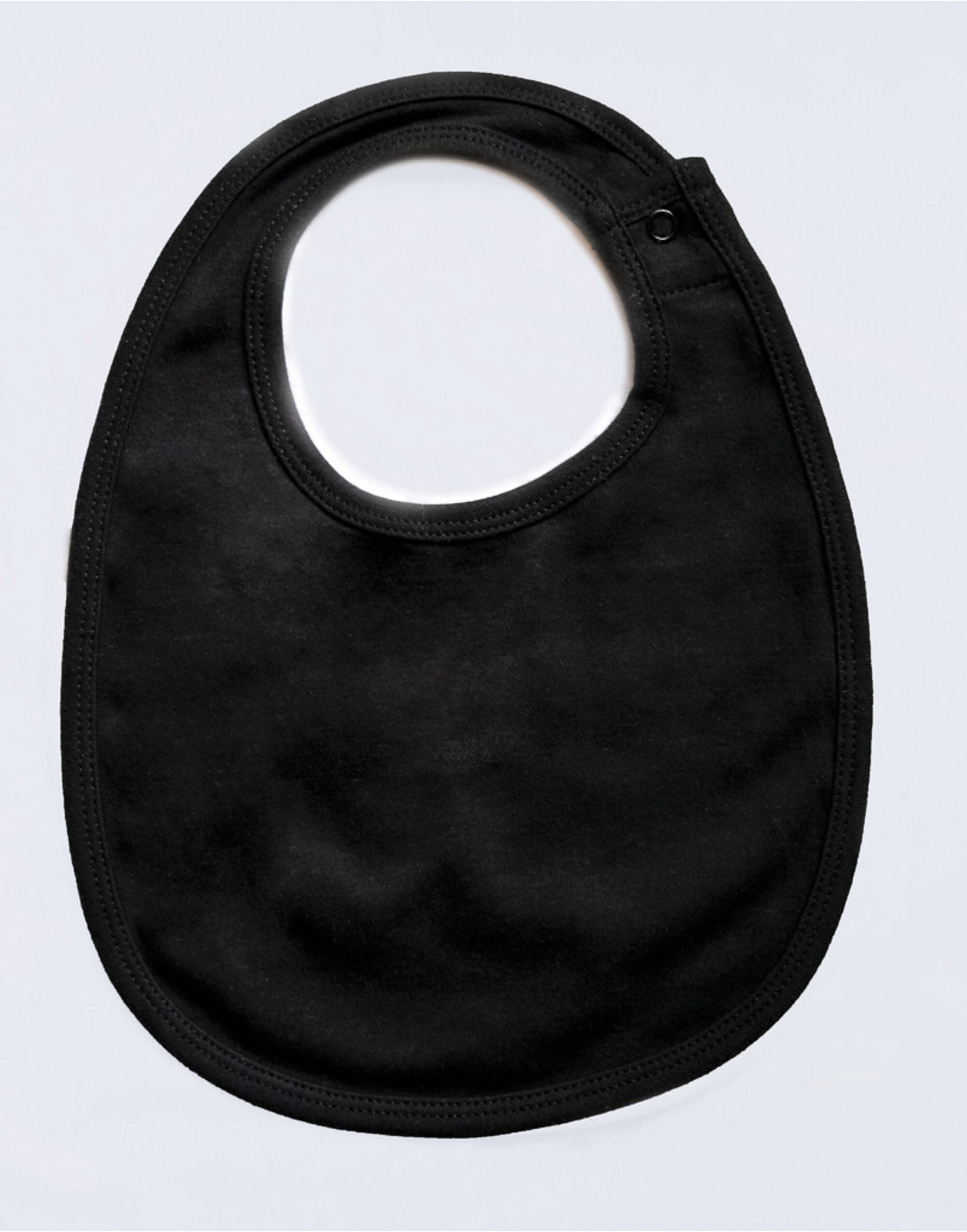Babybugz Baby Single Layer Bib bz59 - Black O S - Customisable Babywear