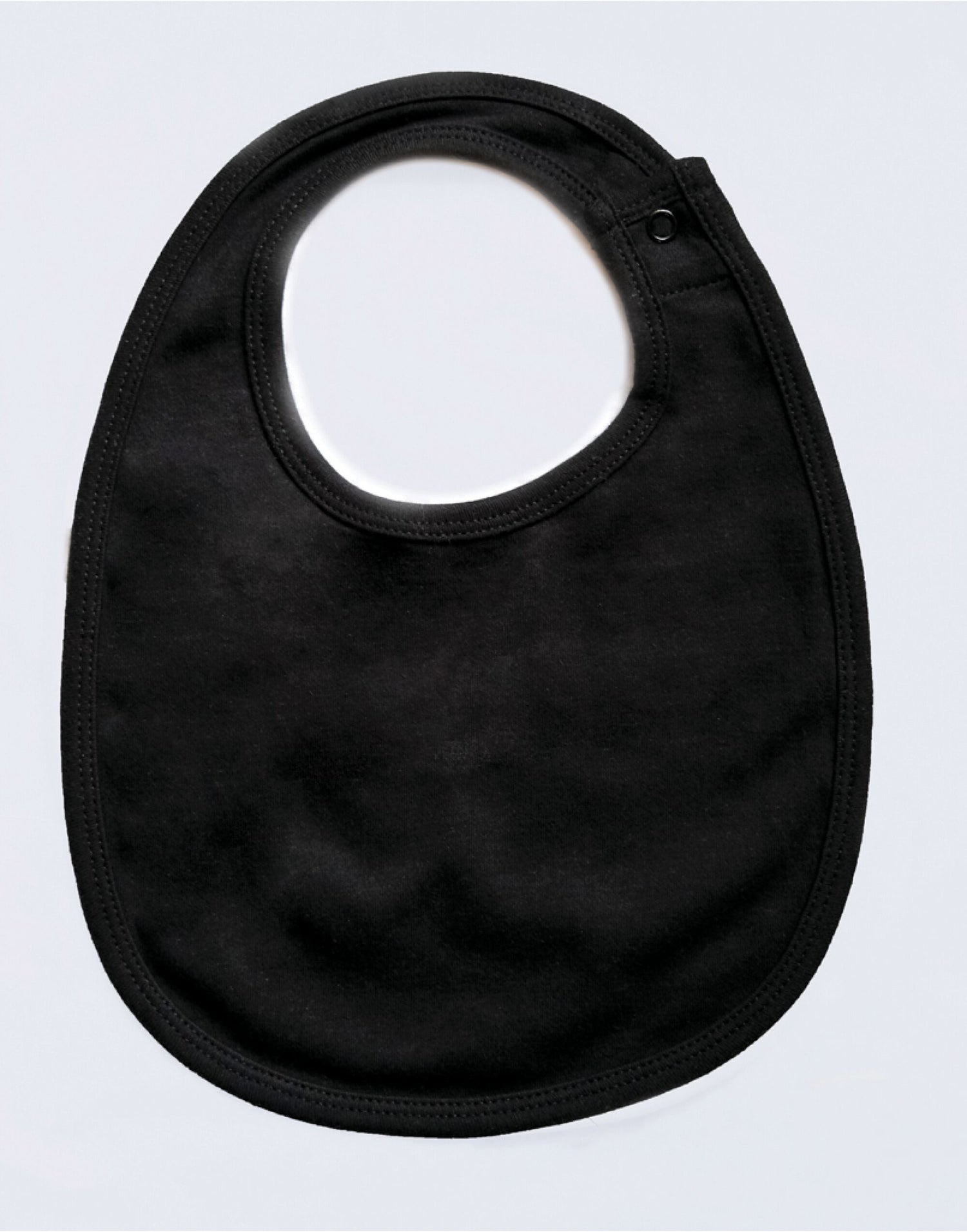 Babybugz Baby Single Layer Bib bz59 - Black O S - Customisable Babywear