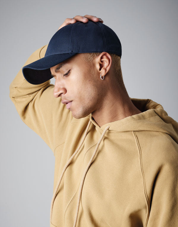 Beechfield - Beechfield Air Mesh 6 Panel Cap - B196 - Black O S - Customisable HEADWEAR