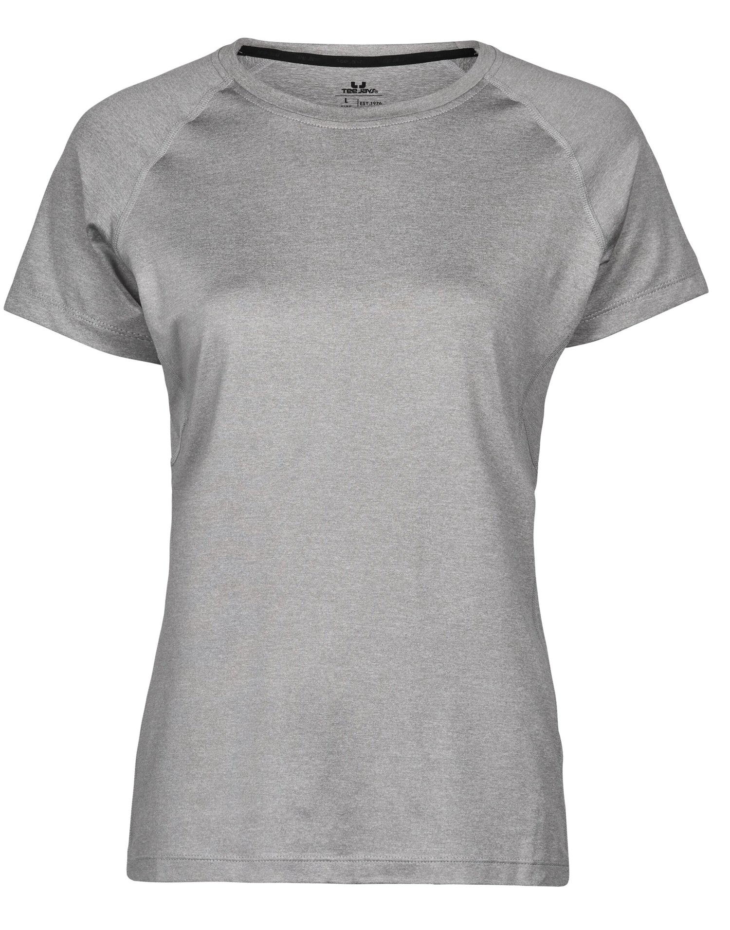 Tee Jays Ladies CoolDry Tee TJ7021 - Grey Melange - Customisable T-Shirts