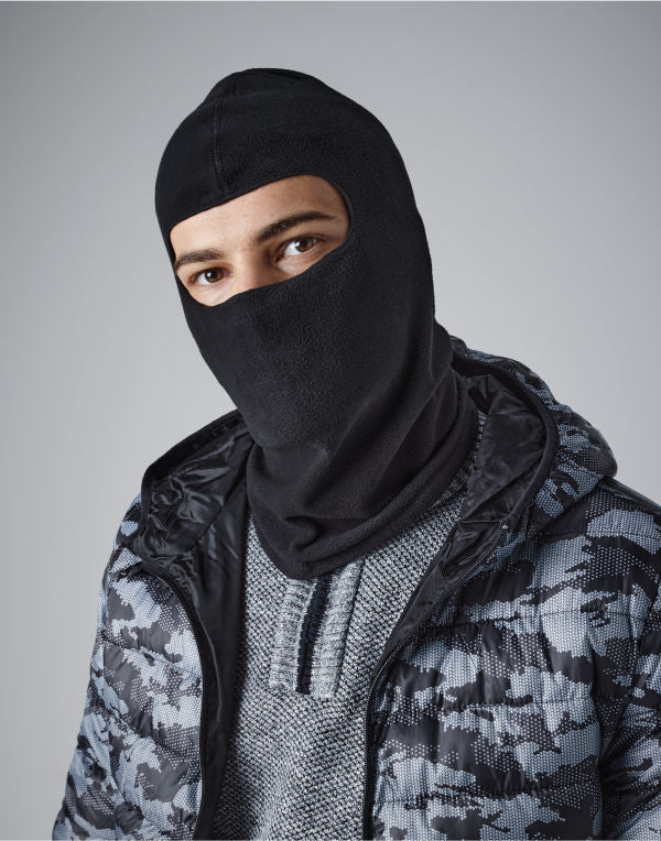 Beechfield Microfleece Balaclava B230 - Black O S - Customisable Balaclavas