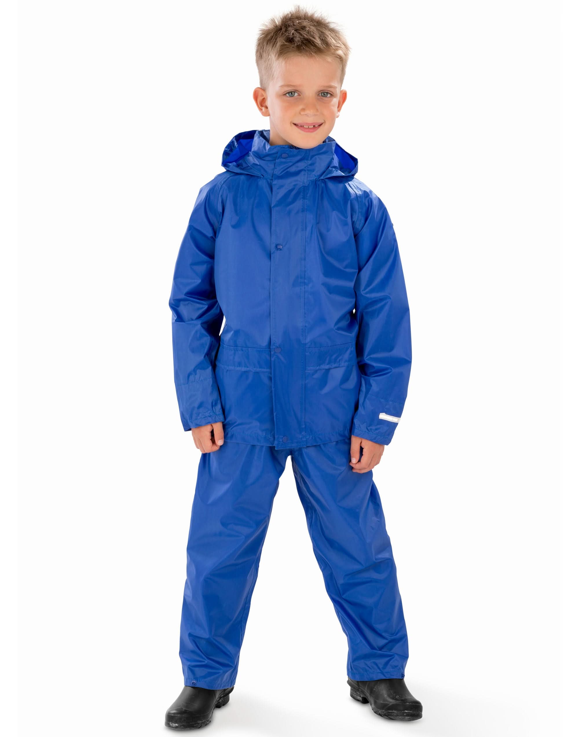Core Junior Rain Suit R225J - Royal Blue 7 > 8 - Customisable Outerwear
